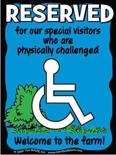 Handicap Parking Sign - The MAiZE